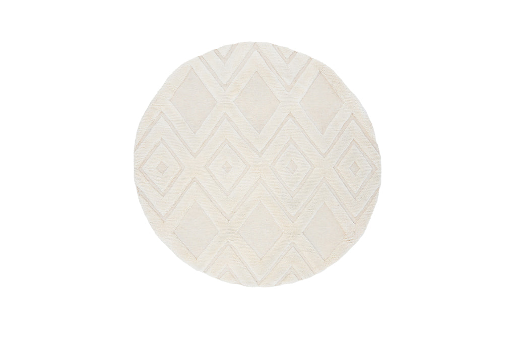 Dahlia Runda Mattor ⌀200 Vit