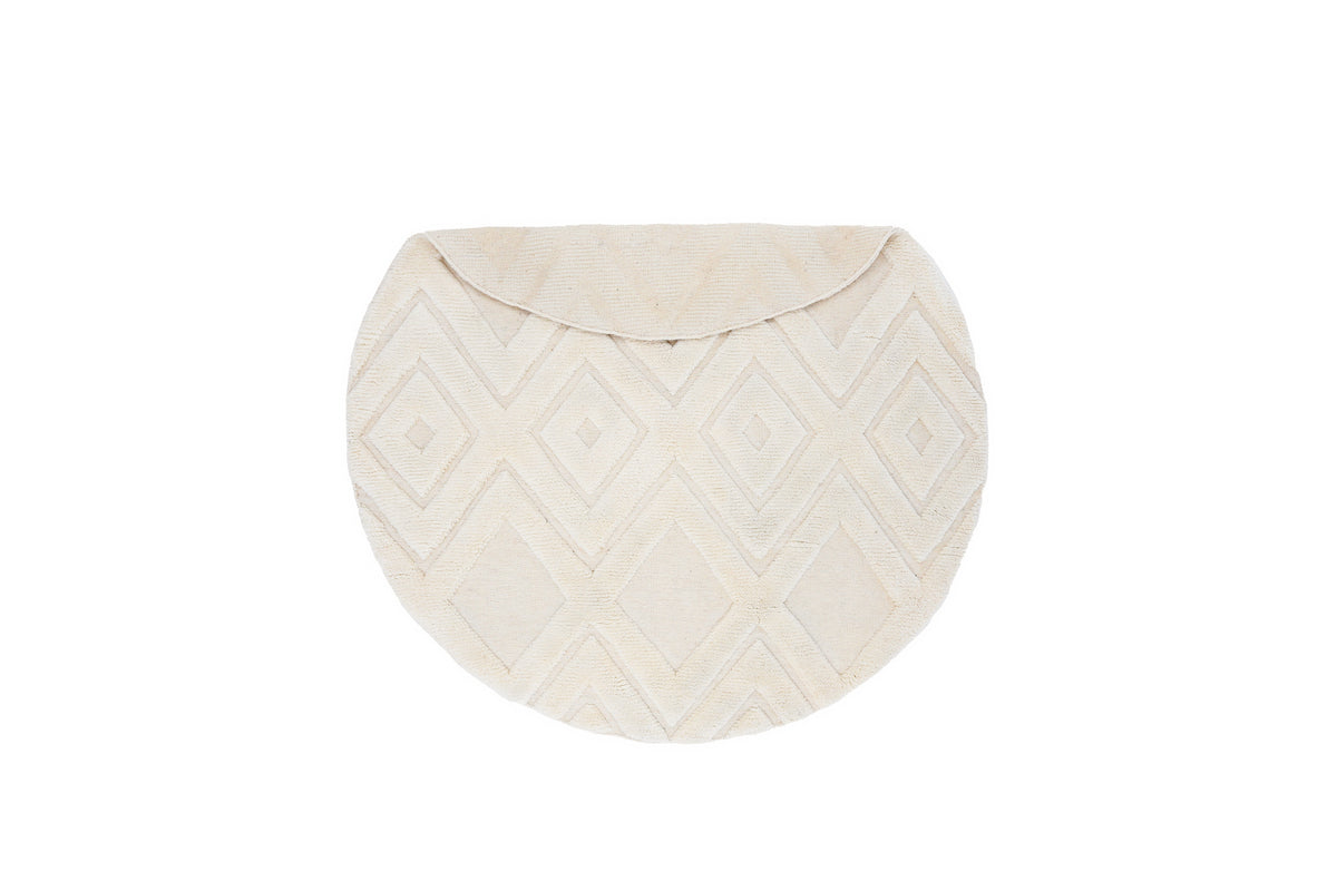 Dahlia Runda Mattor ⌀200 Vit