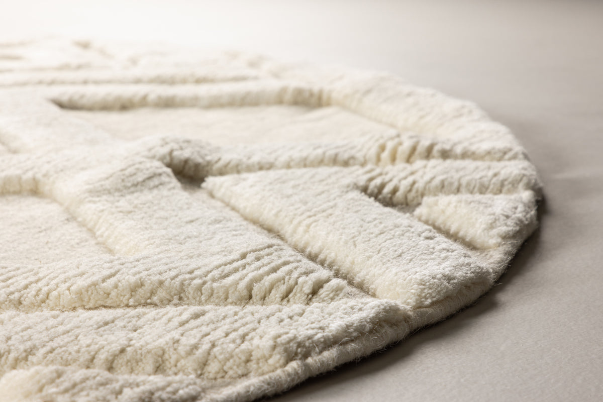 Dahlia Runda Mattor ⌀200 Vit