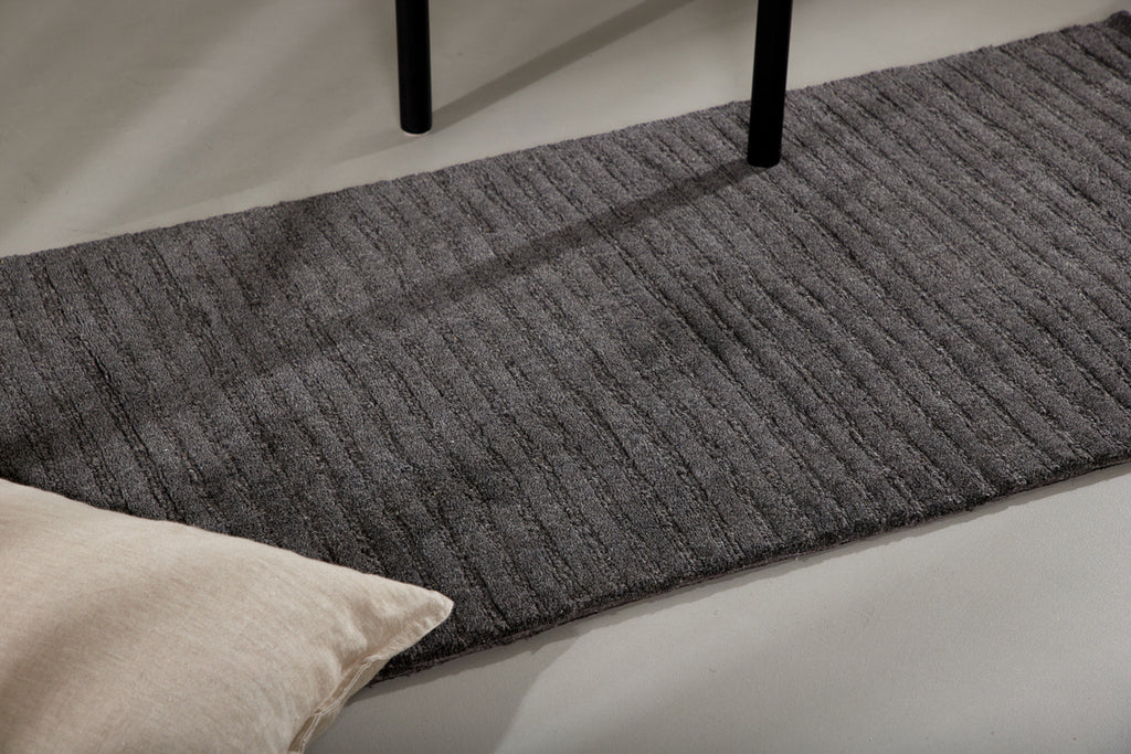 Milton Rektangulära Mattor 200 x 70 Mörkgrå