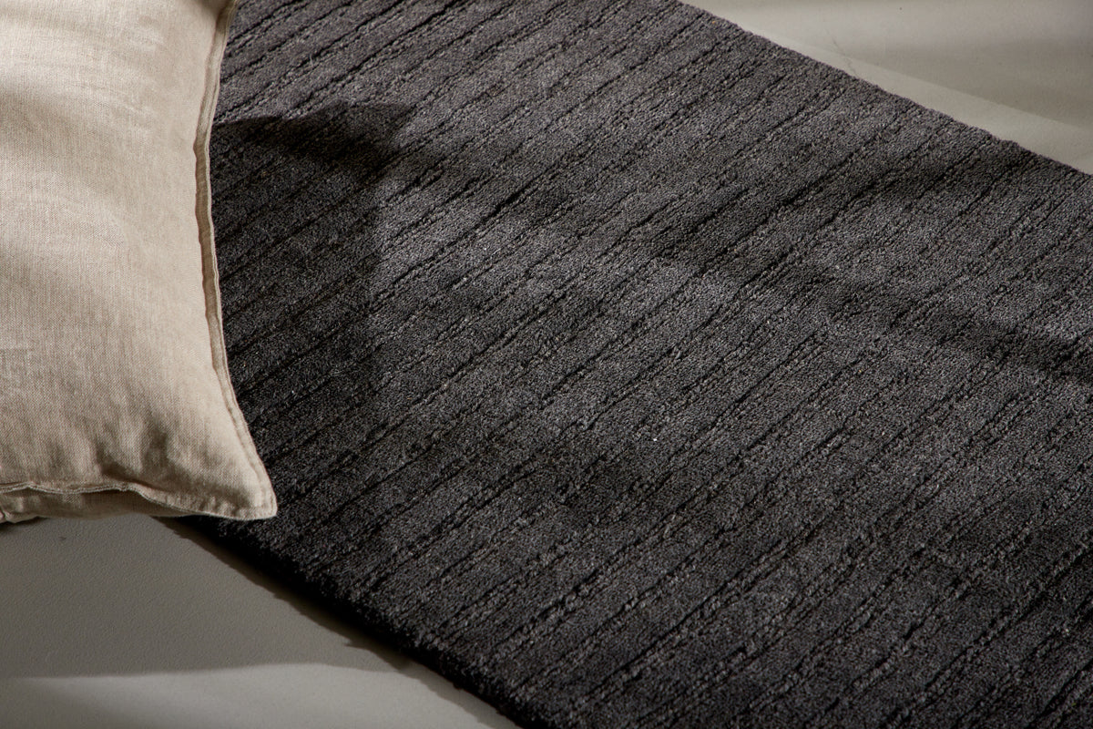 Milton Rektangulära Mattor 200 x 70 Mörkgrå