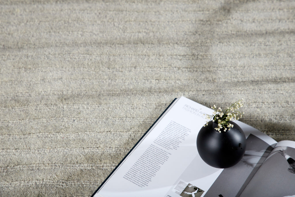 Milton Rektangulära Mattor 230 x 160 Ljusgrå