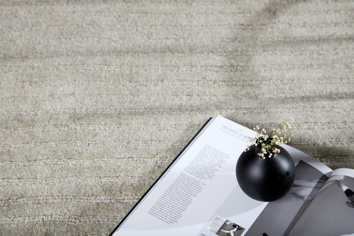 Milton Rektangulära Mattor 230 x 160 Ljusgrå