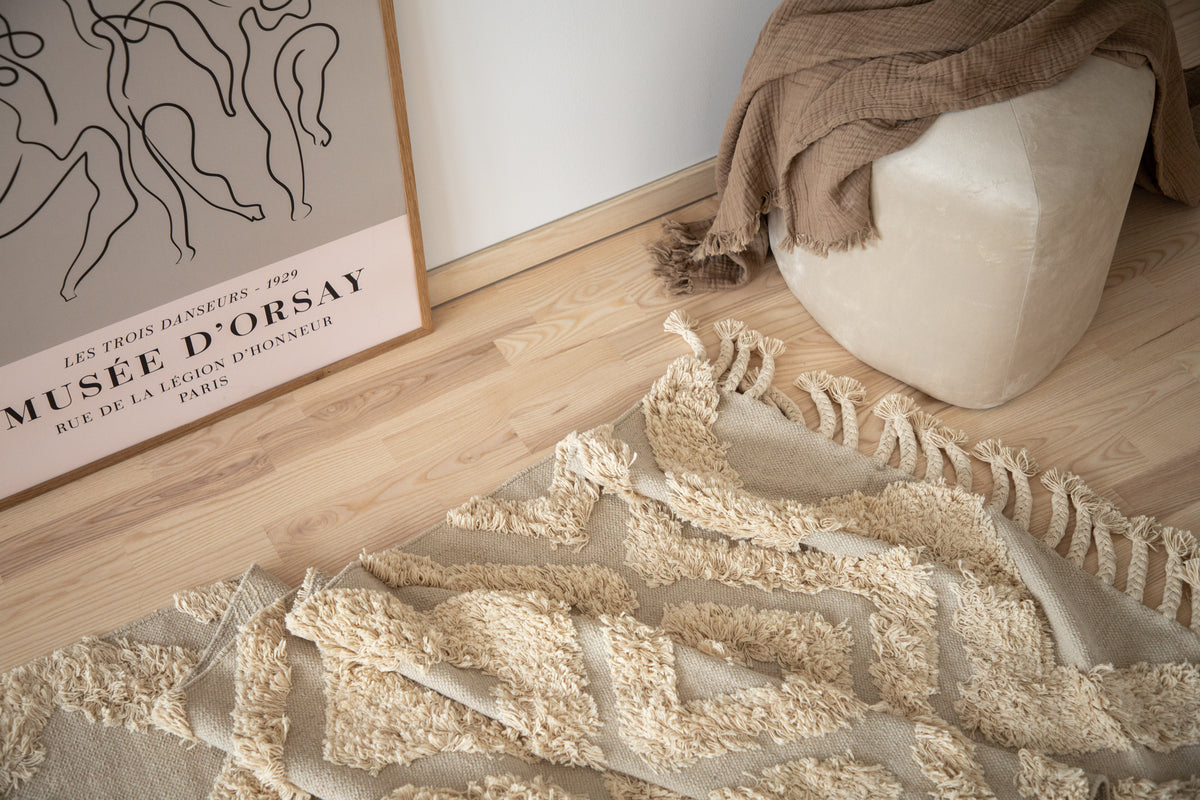 Hilma Rektangulära Mattor 250 x 80 Beige