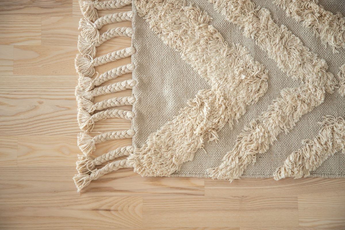 Hilma Rektangulära Mattor 250 x 80 Beige