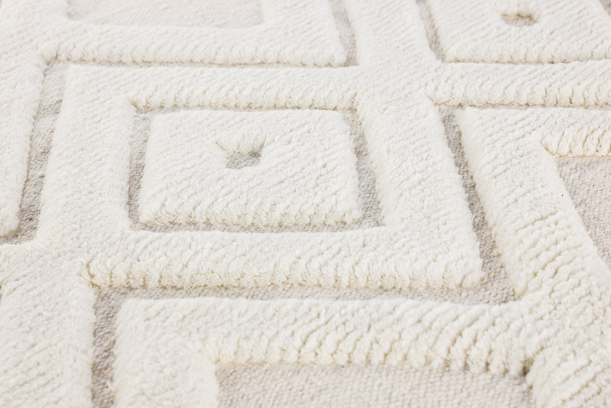 Dahlia Rektangulära Mattor 400 x 300 Vit