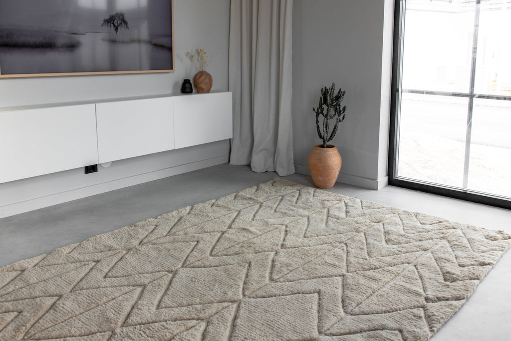 Zoe Rektangulära Mattor 300 x 200 Beige