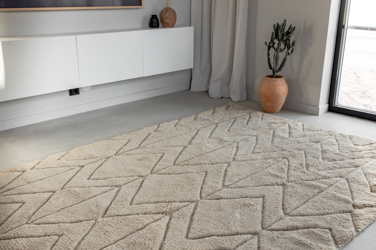 Zoe Rektangulära Mattor 300 x 200 Beige