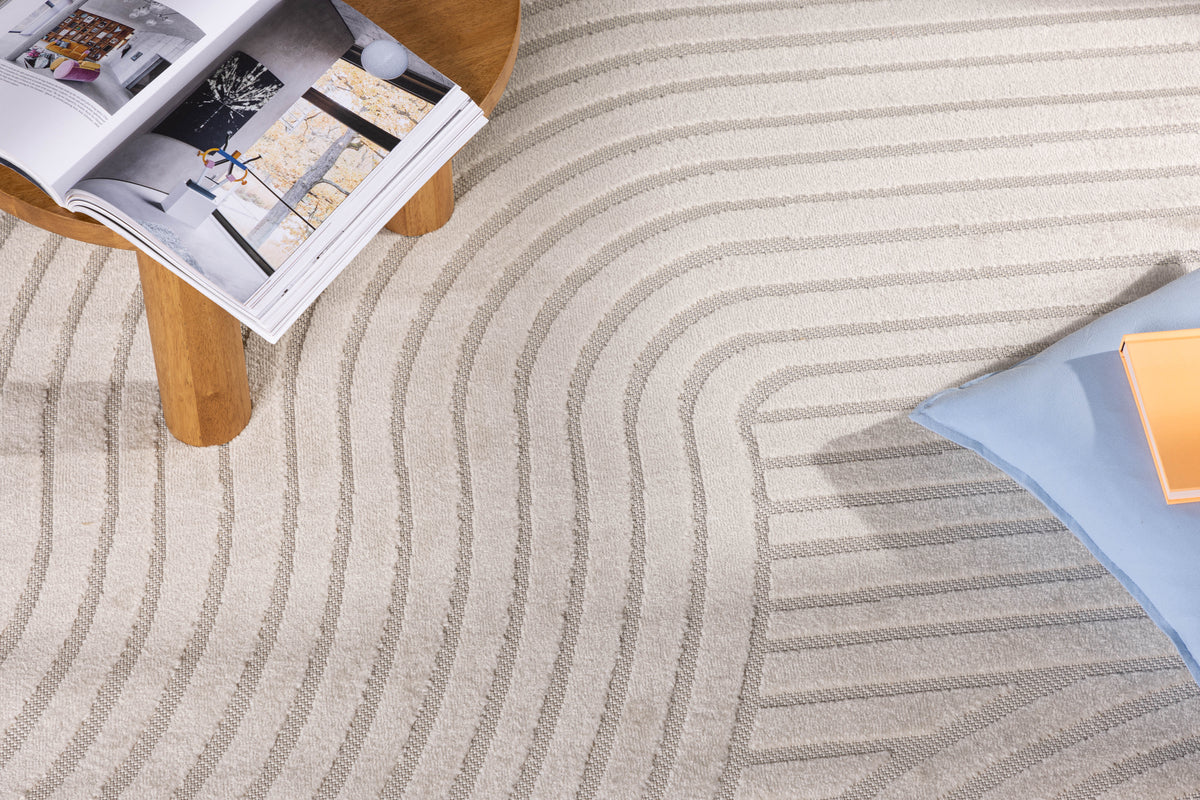 Vince Ovala Mattor 340 x 240 Vit