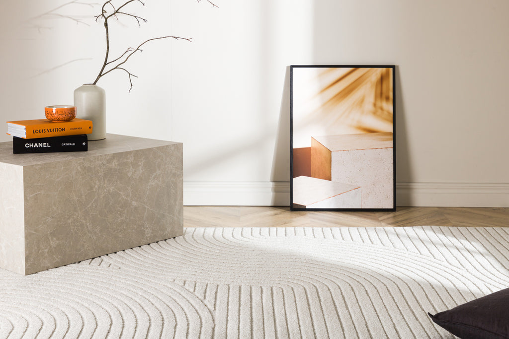 Vince Rektangulära Mattor 290 x 200 Vit