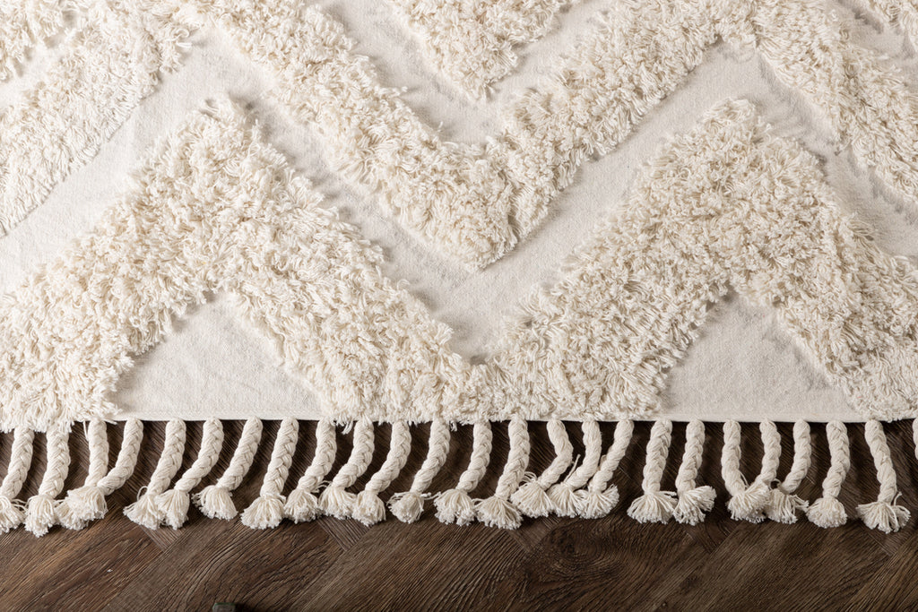 Hilma Rektangulära Mattor 350 x 250 Vit