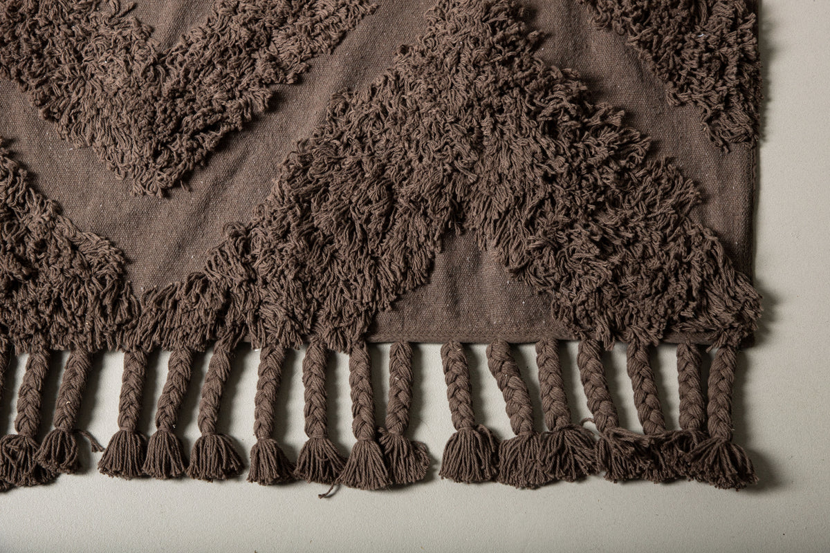 Hilma Rektangulära Mattor 350 x 250 Brun