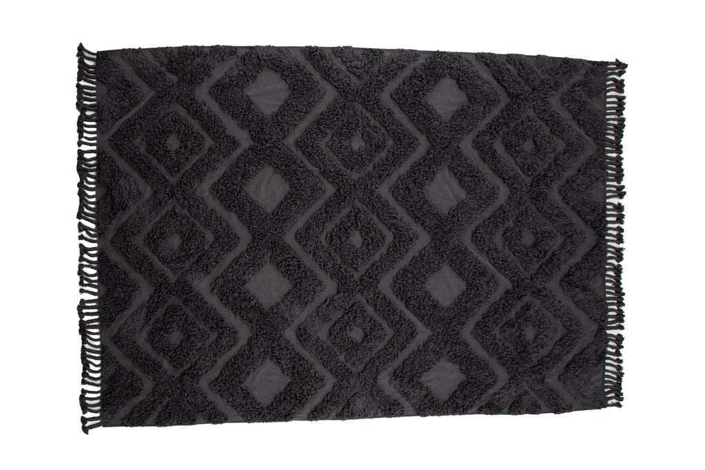 Hilma Rektangulära Mattor 300 x 200 Mörkgrå