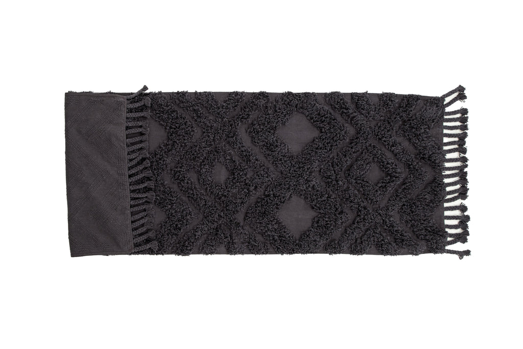 Hilma Rektangulära Mattor 200 x 70 Mörkgrå