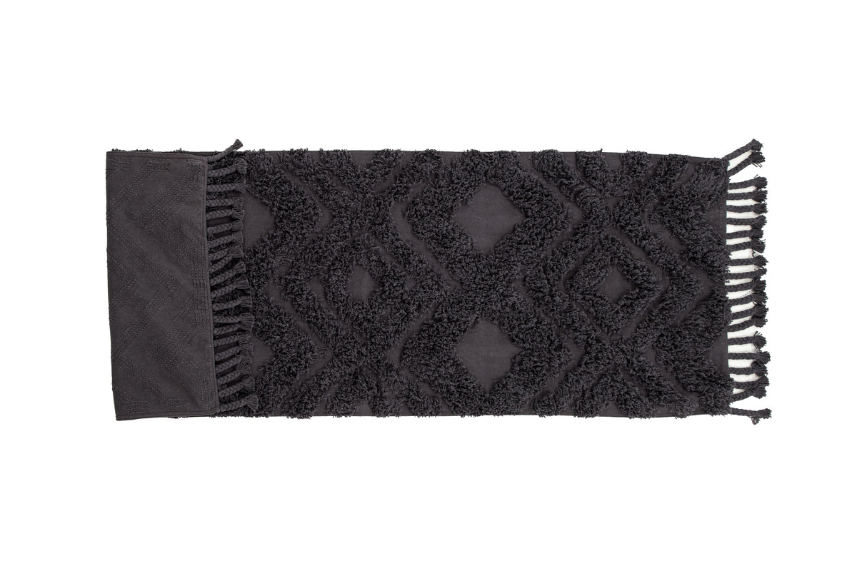 Hilma Rektangulära Mattor 200 x 70 Mörkgrå