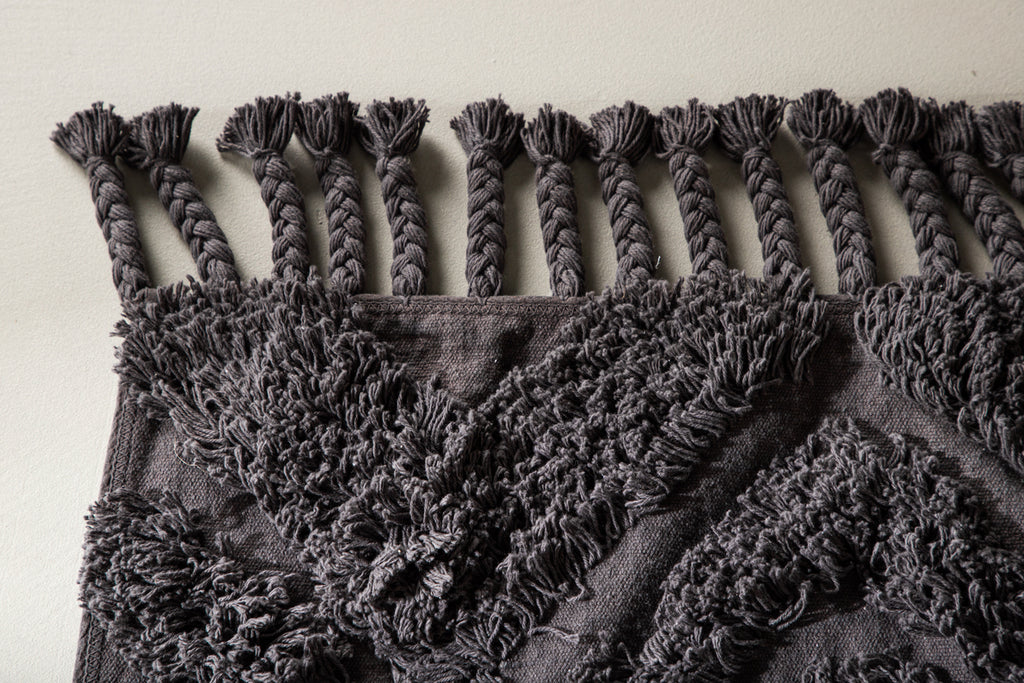 Hilma Rektangulära Mattor 200 x 70 Mörkgrå