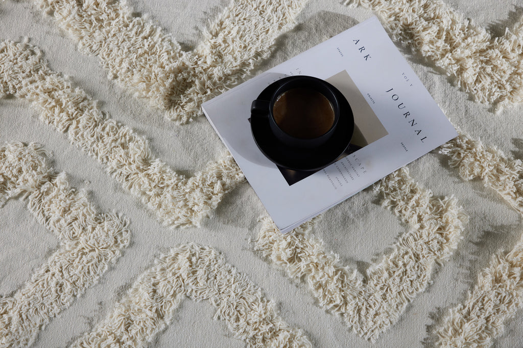 Hilma Runda Mattor ⌀200 Vit