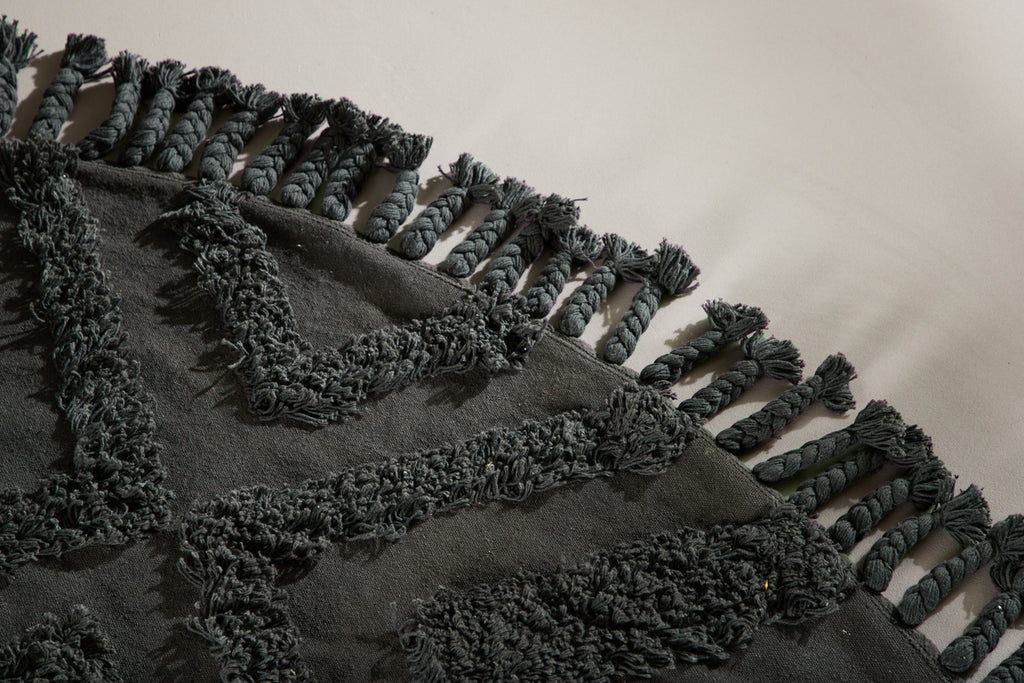 Hilma Runda Mattor ⌀200 Mörkgrå