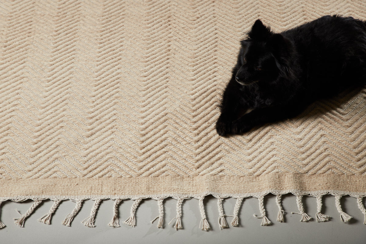 Loke Rektangulära Mattor 350 x 250 Beige