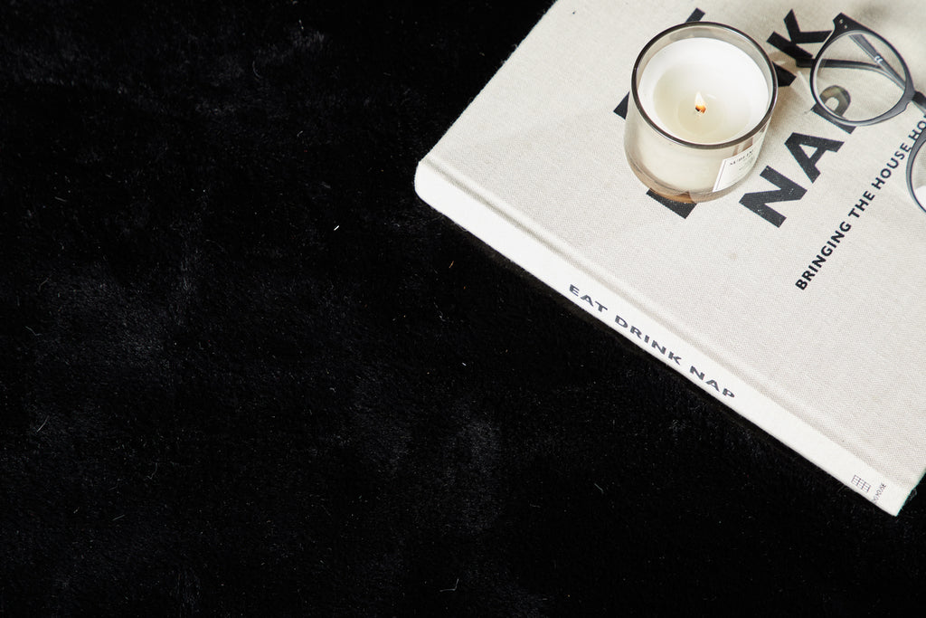 Nina Rektangulära Mattor 300 x 200 Svart