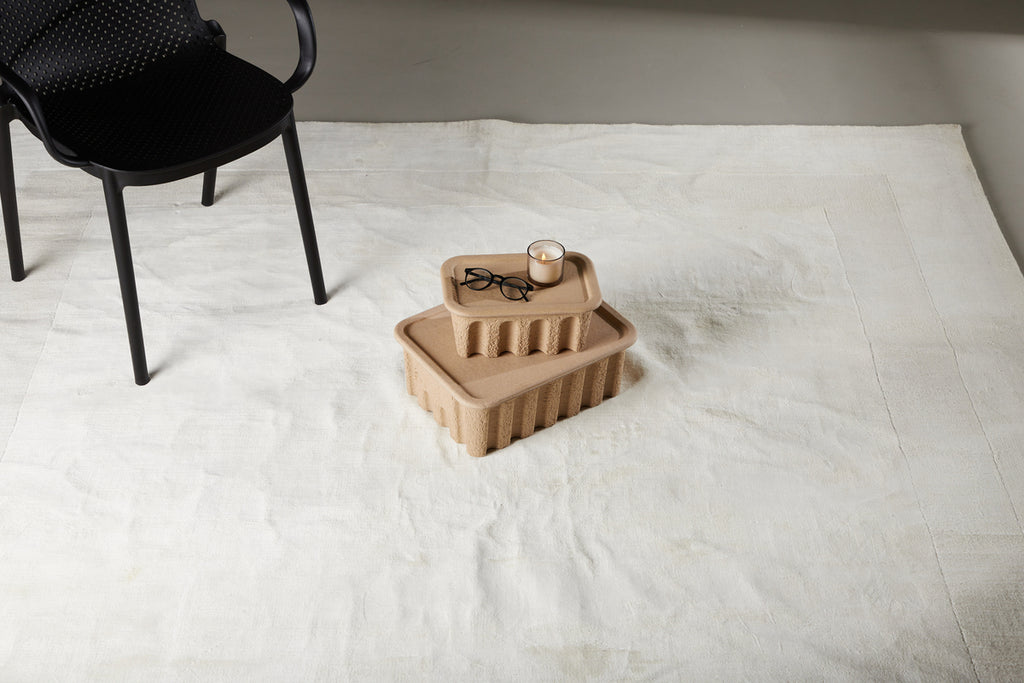 Boston Rektangulära Mattor 240 x 240 Vit