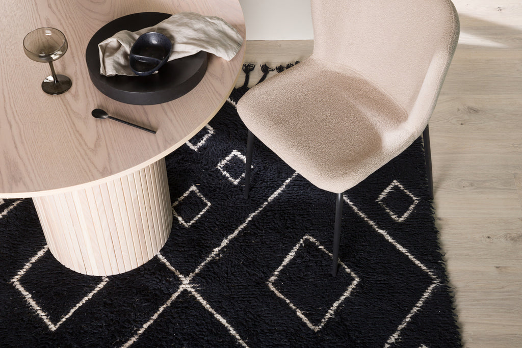 David Rektangulära Mattor 300 x 200 Svart