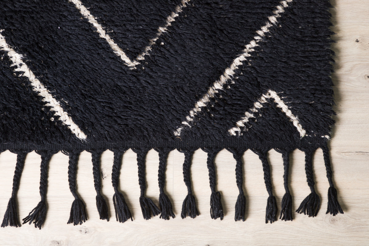 David Rektangulära Mattor 300 x 200 Svart