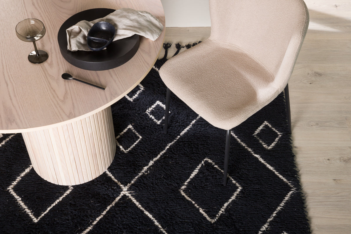 David Rektangulära Mattor 350 x 250 Svart