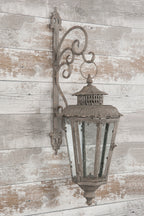 Lykta Blad Med Krok Metall