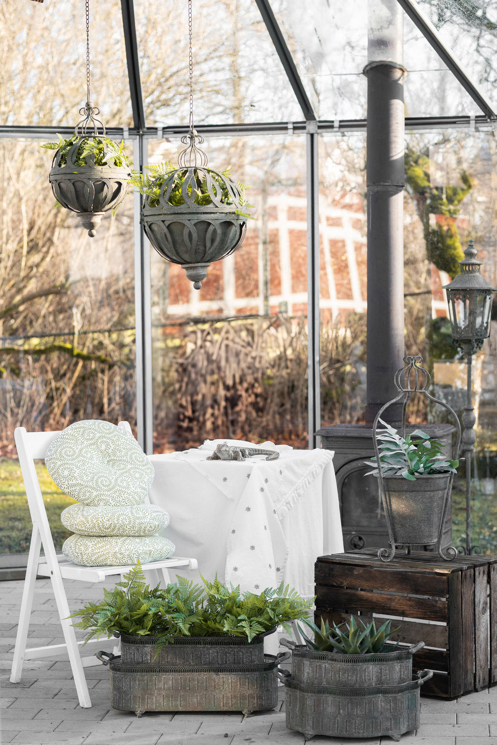 Ljuslykta Mina Metall Grön