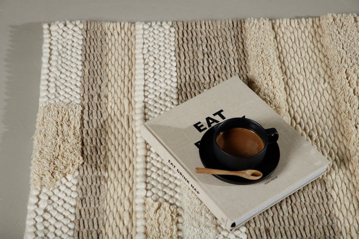 Sixten Rektangulära Mattor 200 x 70 Beige