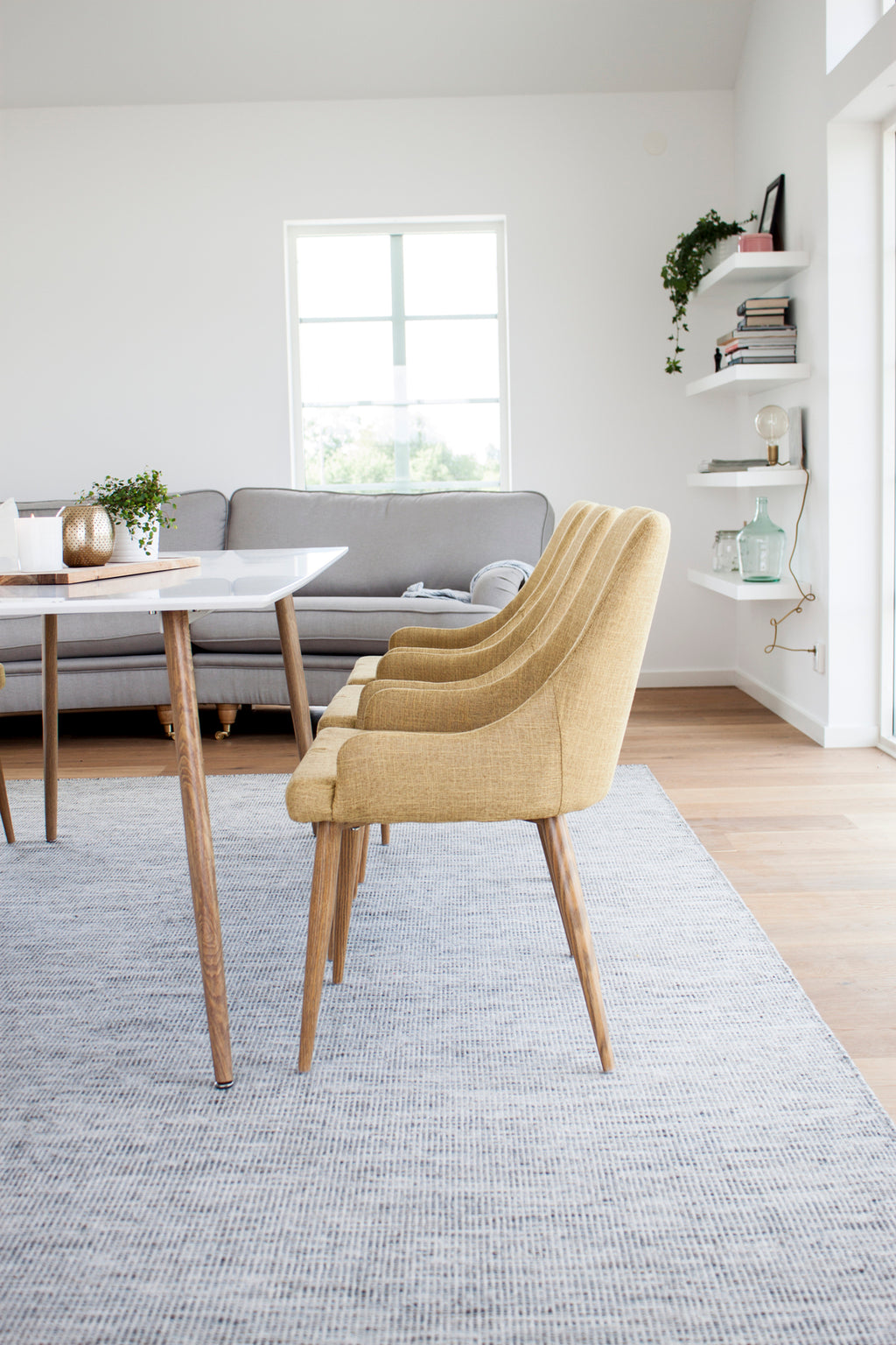 Plaza Matstolar 2-pack Gul