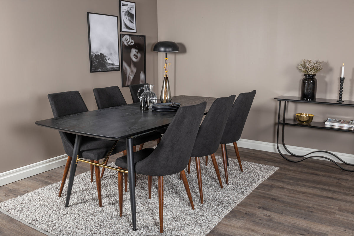 Leone Matstolar 2-pack Svart