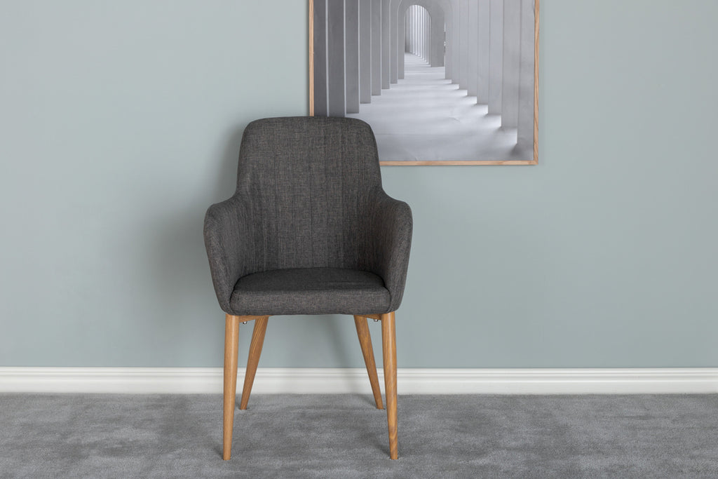 Comfort Matstolar 2-pack Mörkgrå