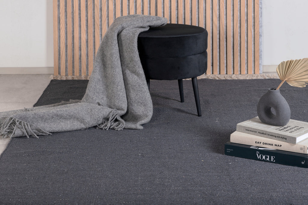 Panipat Rektangulära Mattor 240 x 170 Mörkgrå