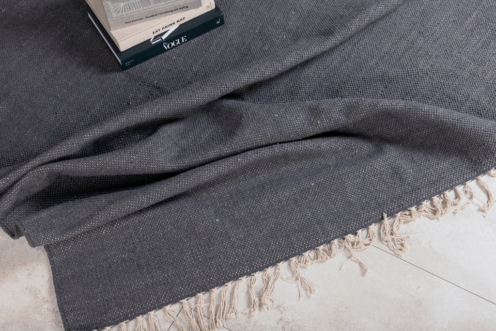 Panipat Rektangulära Mattor 240 x 170 Mörkgrå