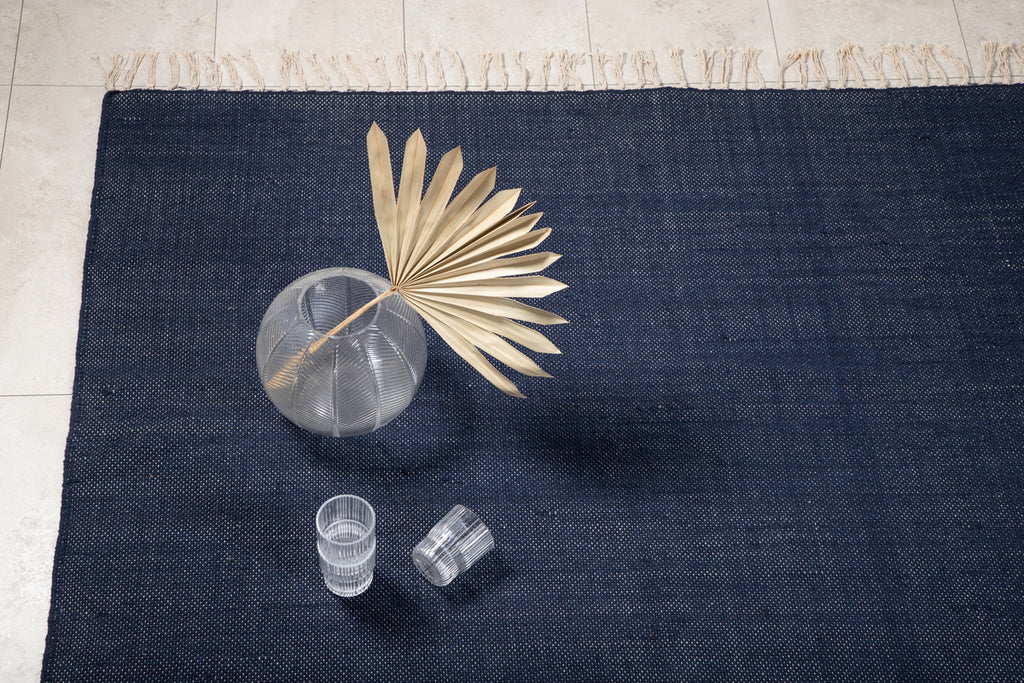 Panipat Rektangulära Mattor 240 x 170 Mörkblå