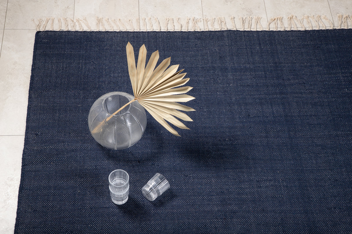 Panipat Rektangulära Mattor 240 x 170 Mörkblå