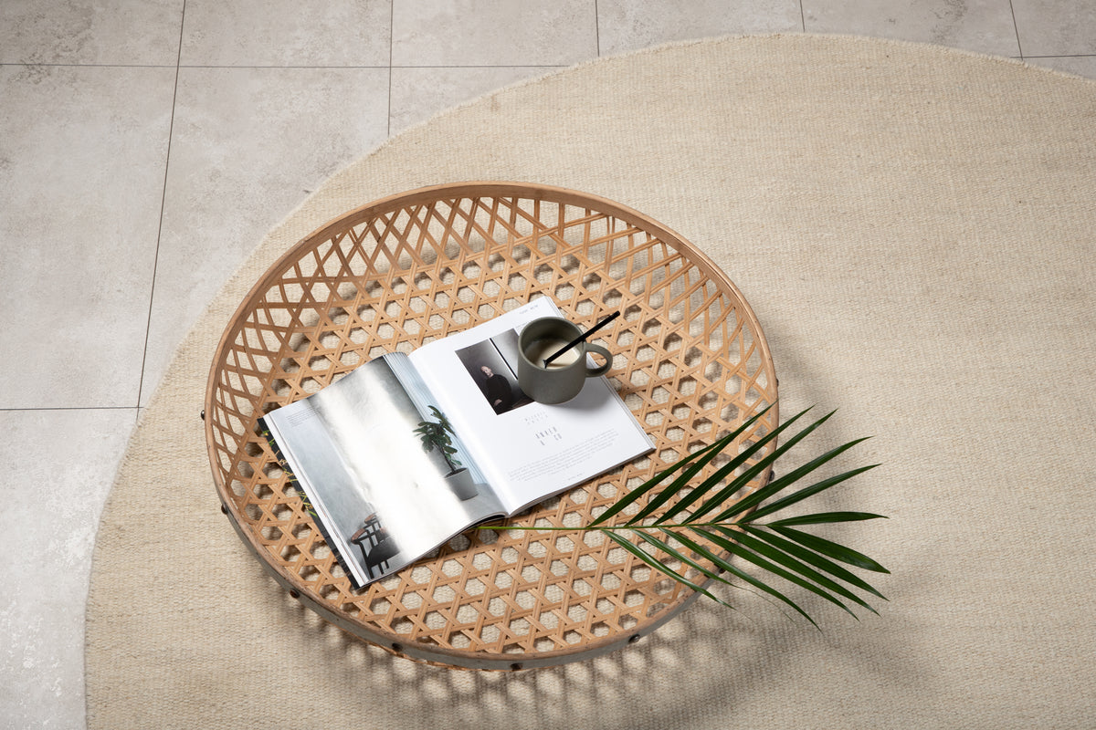 Jaipur Runda Mattor ⌀200 Beige