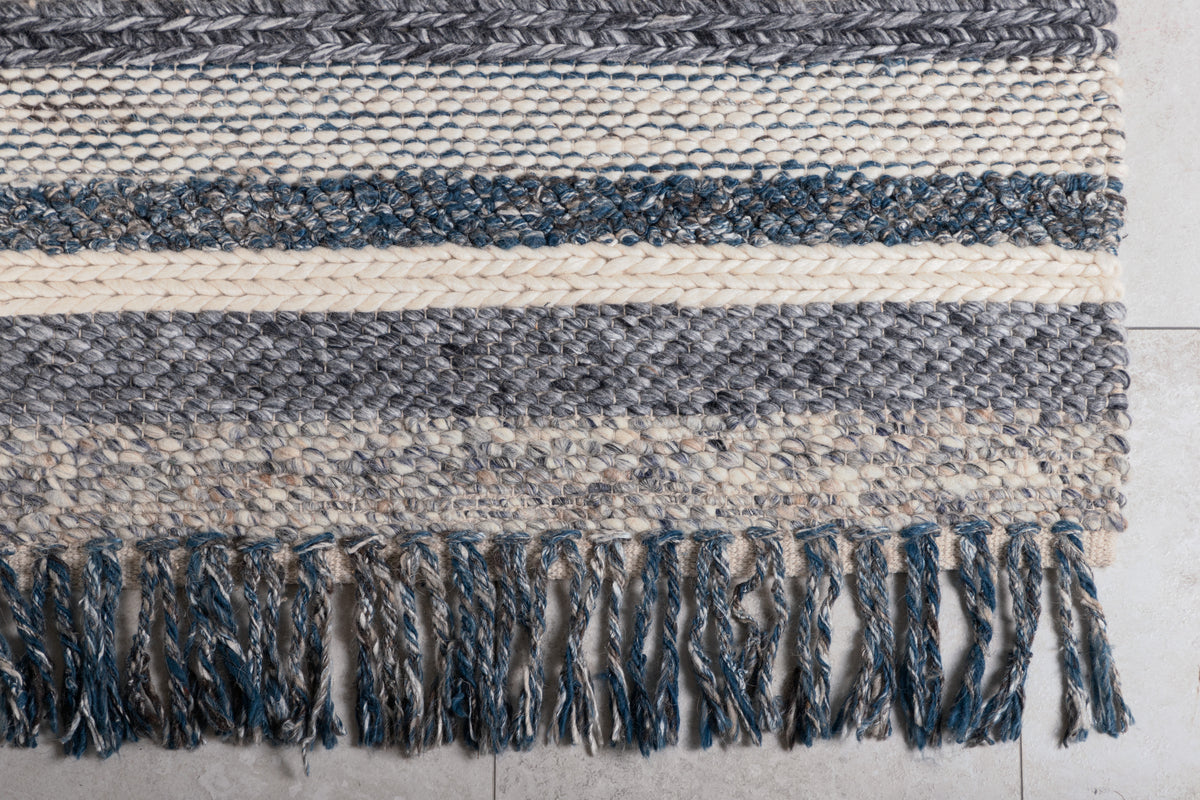 Agra Rektangulära Mattor 300 x 200 Blå