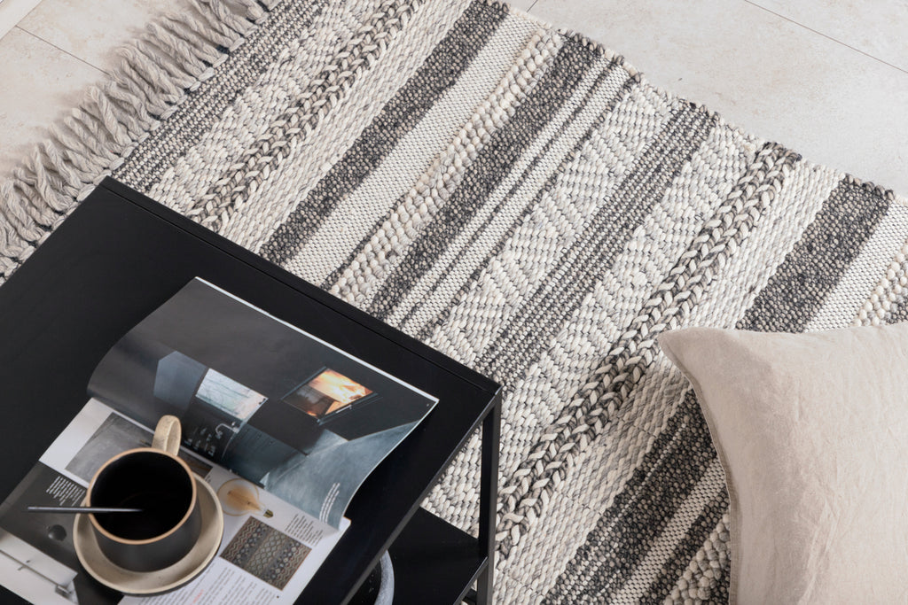 Alwar Rektangulära Mattor 240 x 170 Mörkgrå