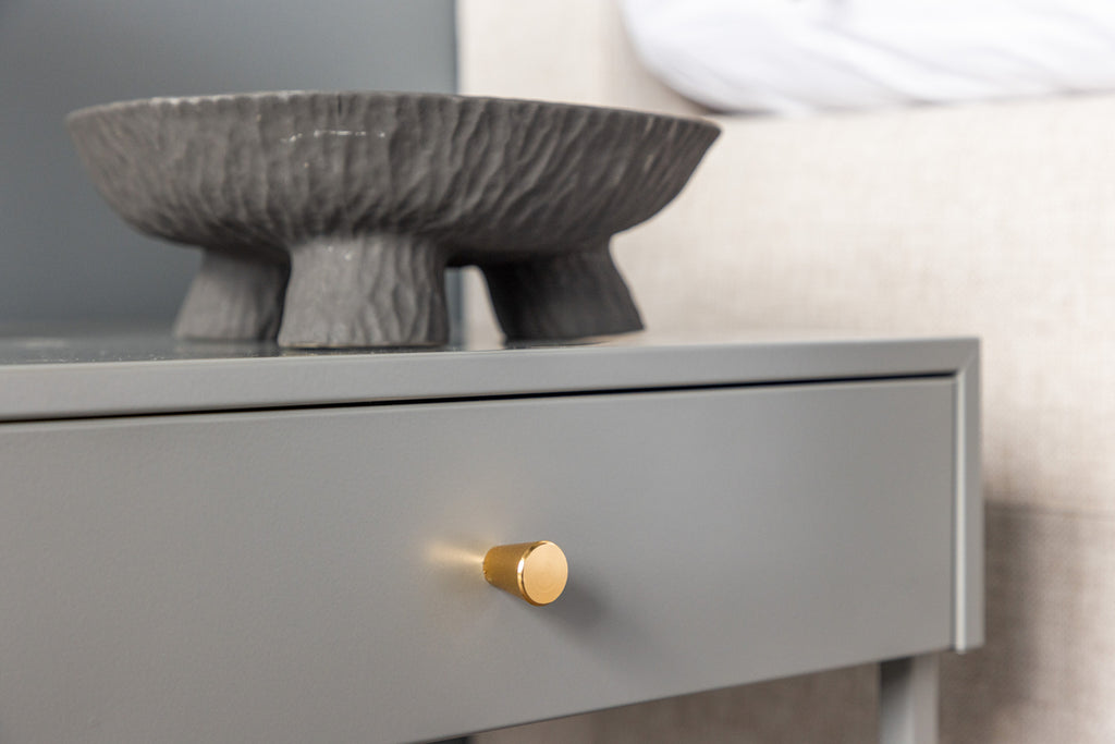 Bakal Sidobord 43 x 41 Ljusgrå