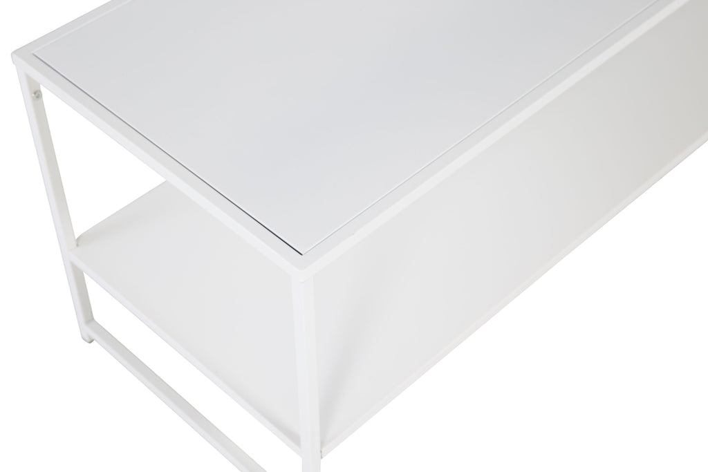 Staal Soffbord 102 x 43 Vit