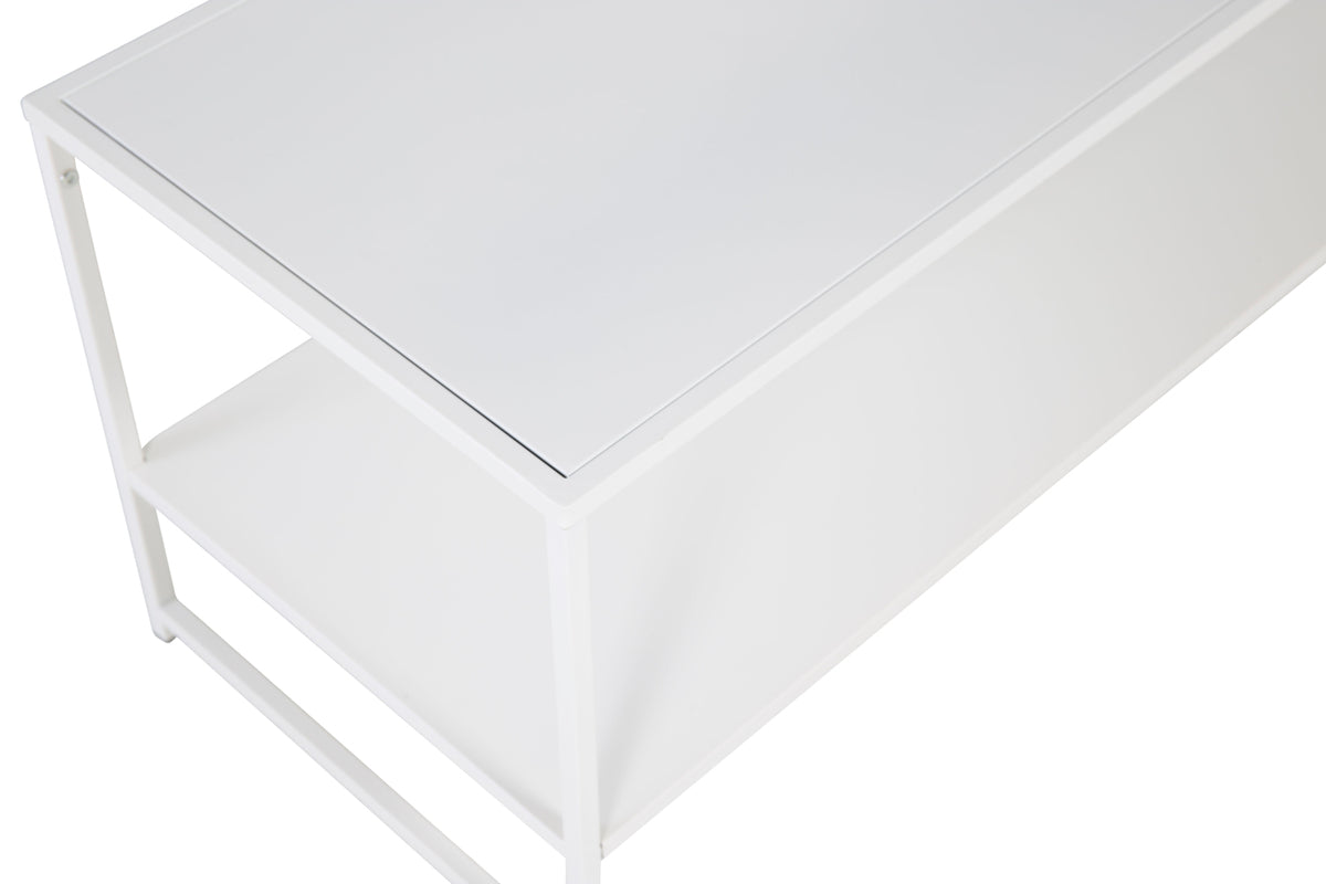 Staal Soffbord 102 x 43 Vit