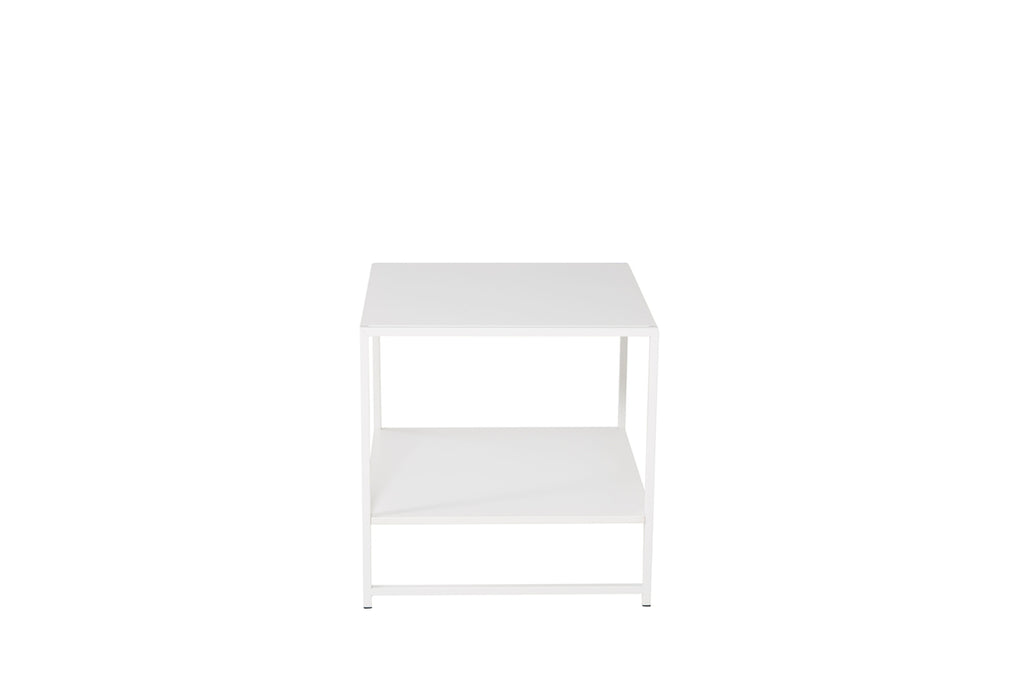 Staal Sidobord 50 x 50 Vit