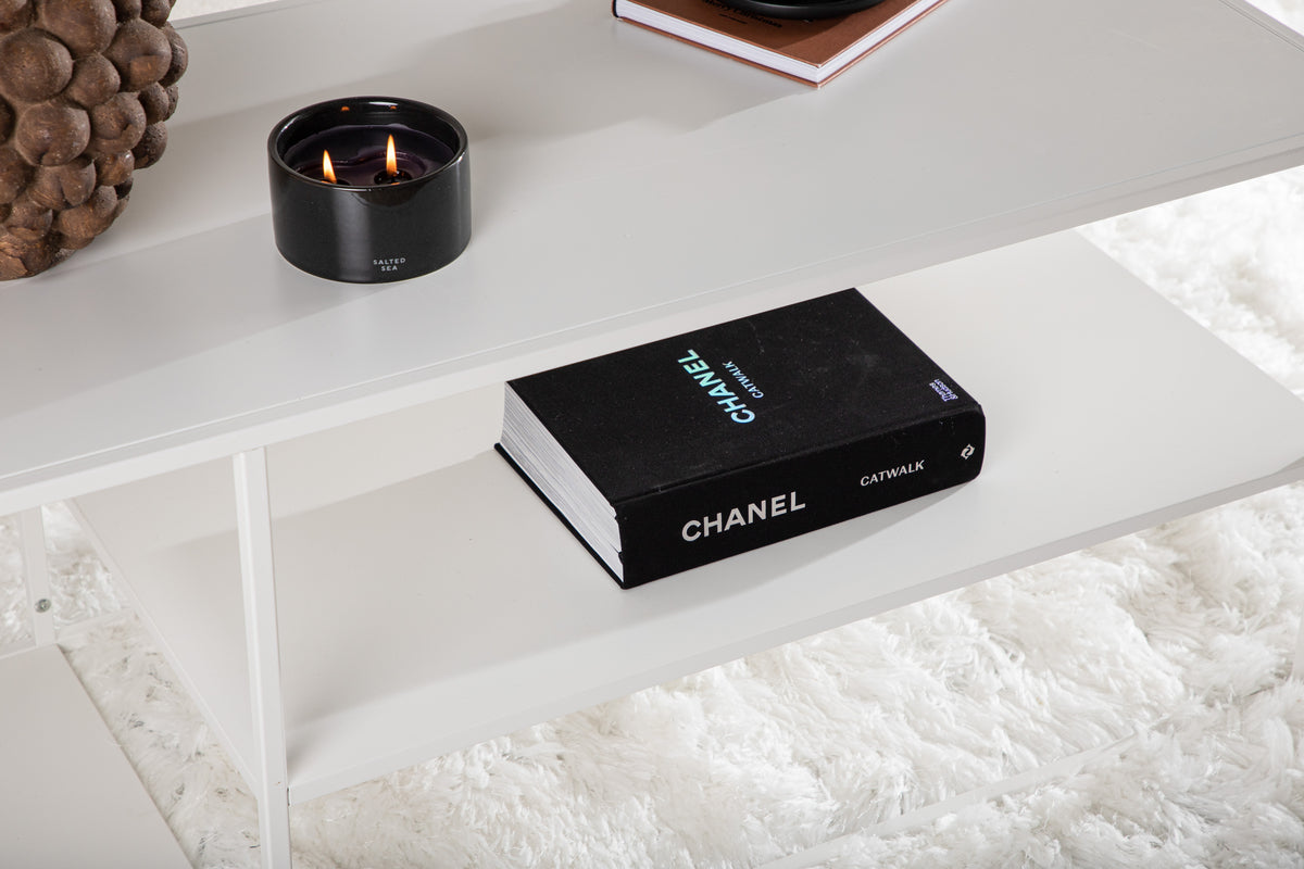 Staal Soffbord 120 x 50 Vit