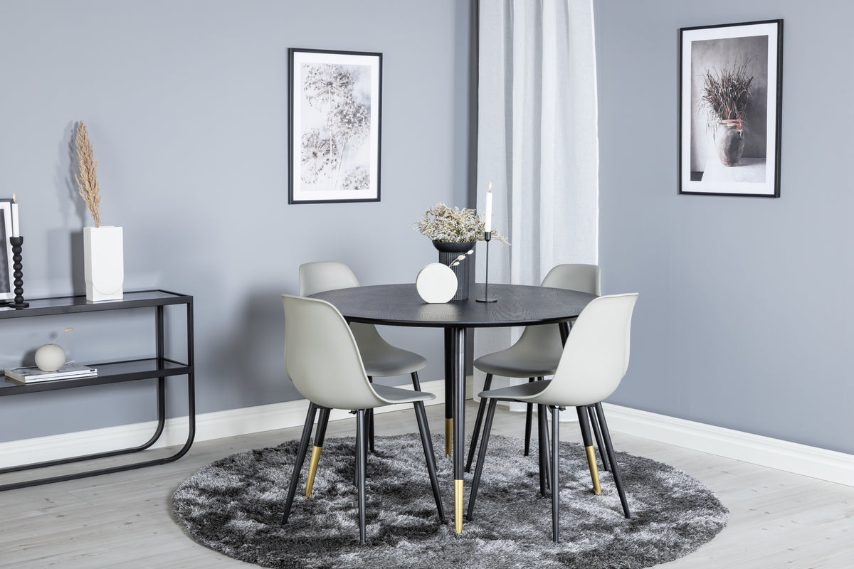 Dipp Runda Matbord ⌀115 Svart