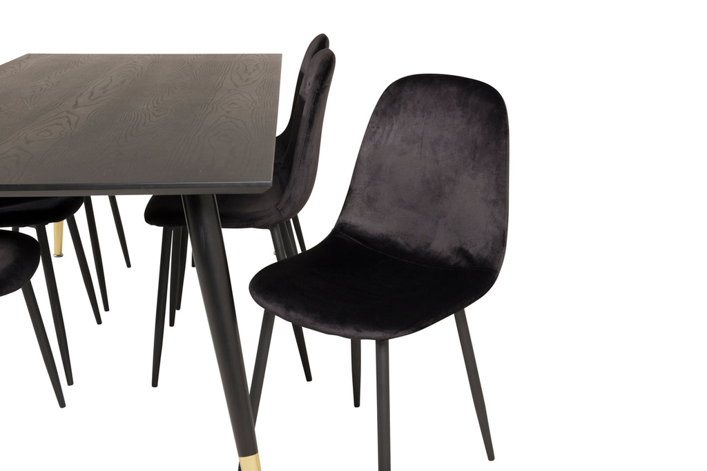 Dipp Rektangulära Matbord 180 x 90 Svart