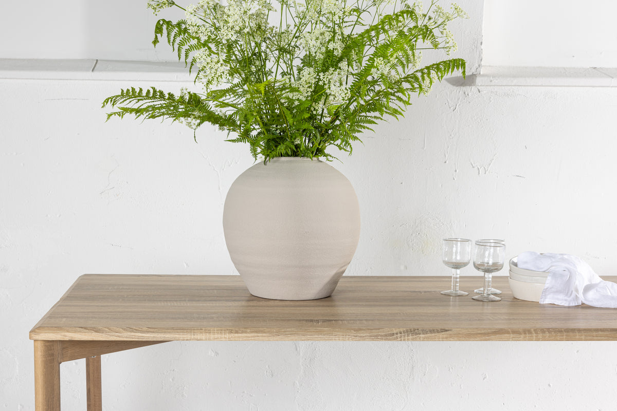 Damon Rektangulära Matbord 200 x 90 Vitputsad