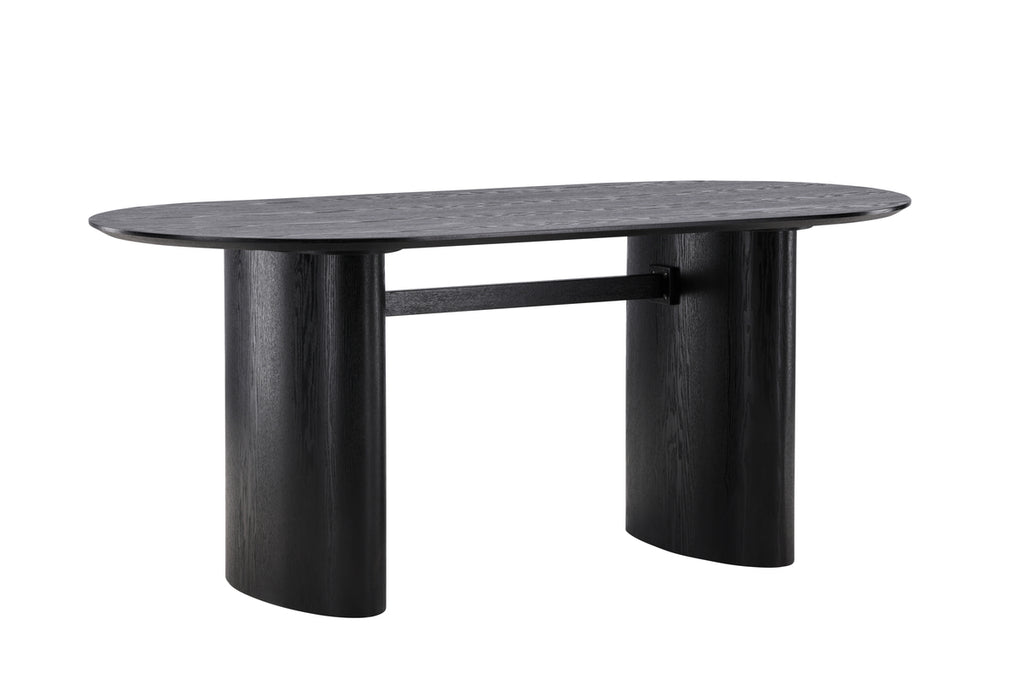 Isolde Ovala Matbord 180 x 90 Svart